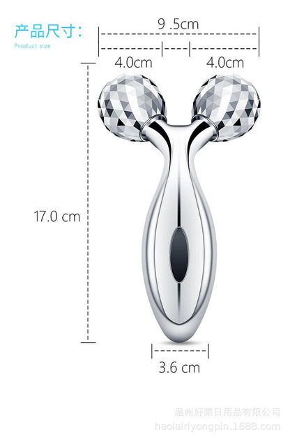 Portable face lifting roller for skincare