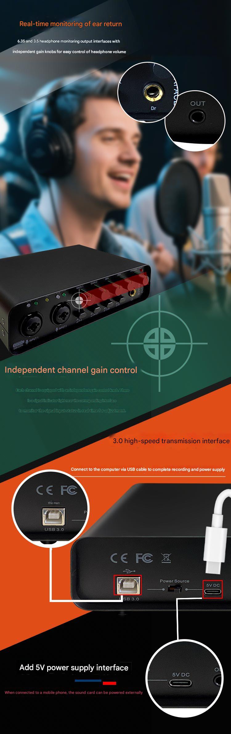 Compact audio recording device