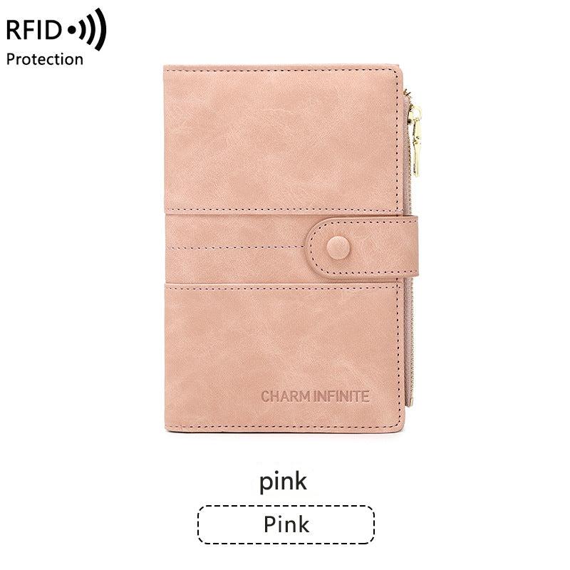 RFID passport holder in pink