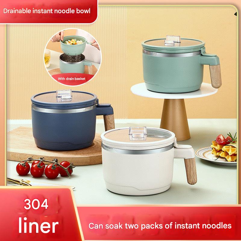 Stylish stainless steel bowl perfect for dorm life