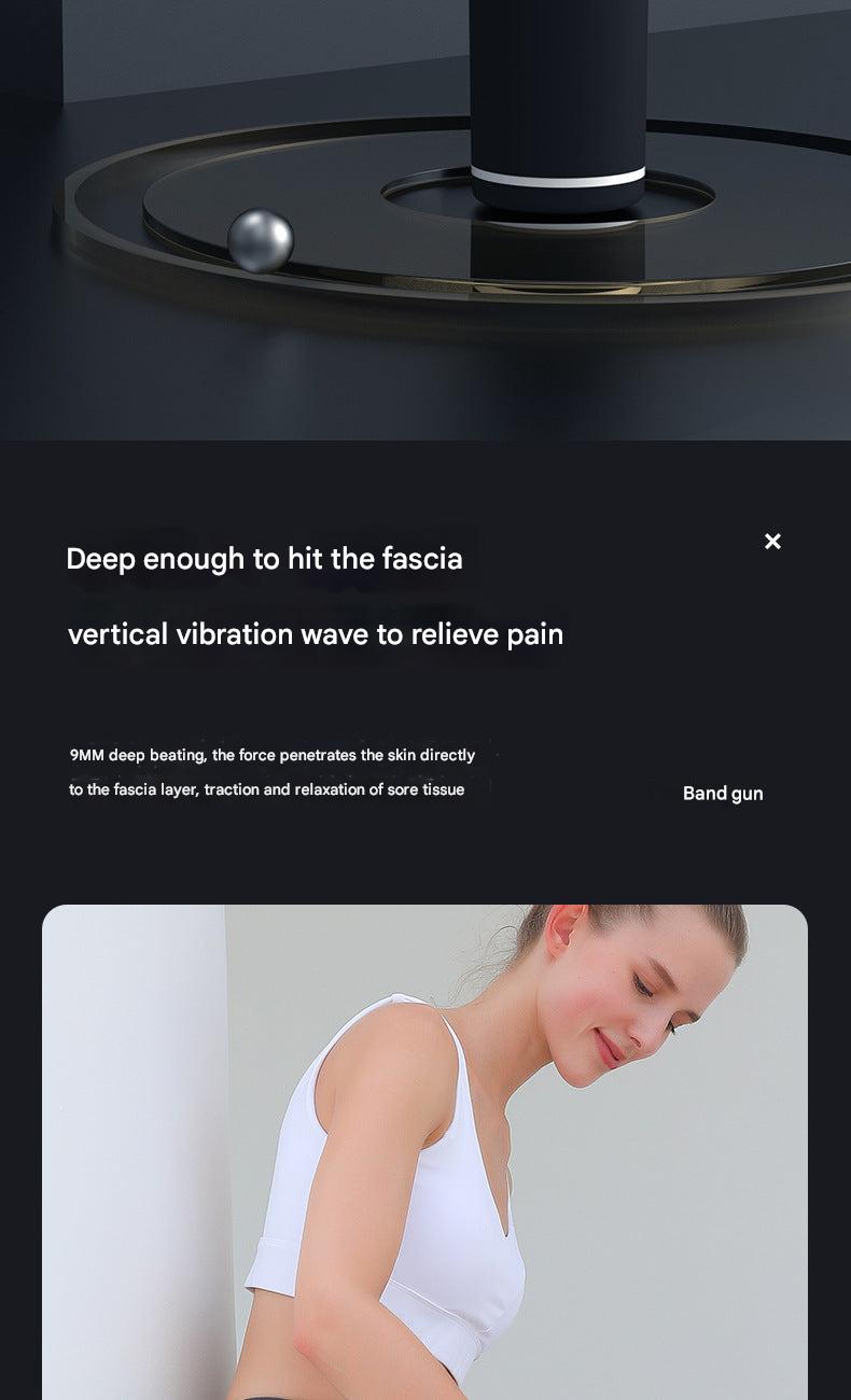 Image of the Portable Electric Massage Gun in Dark Night Black