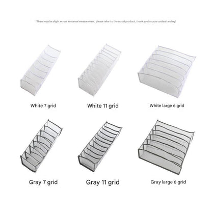 Photo displaying multi-compartment sock and lingerie organizer