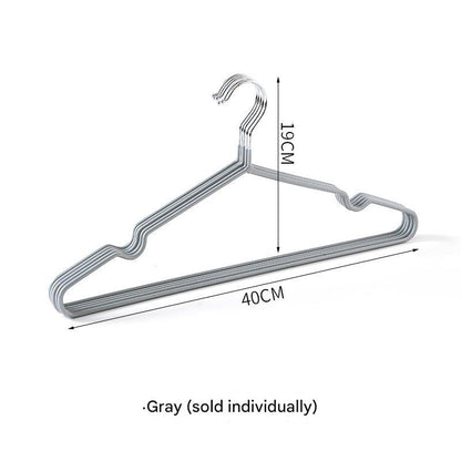 Thickened children's clothes hangers in pink and gray
