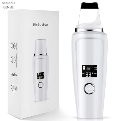 Portable skin scrubber with warranty