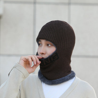 Men's winter fleece knit cap outdoor