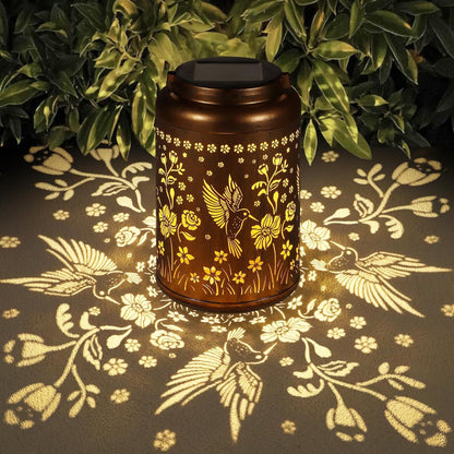 Outdoor solar lantern in garden 3