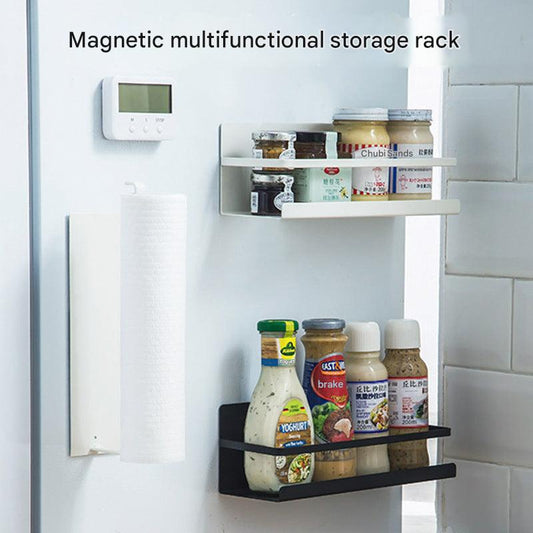 Magnetic kitchen organizer in use