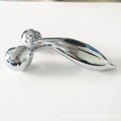 Portable face lifting roller for skincare