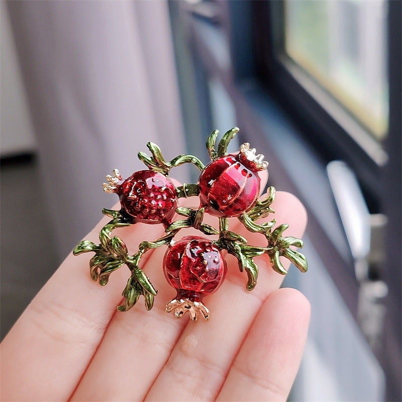 Vintage fruit brooch colorful assortment