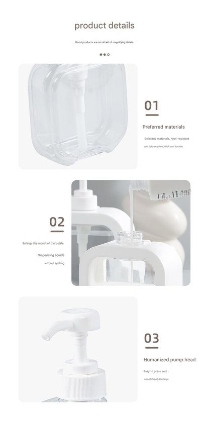 Travel-friendly liquid soap pump