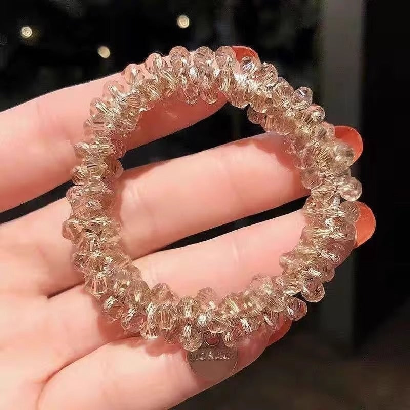 Chic Korean Pearl Hair Tie Bracelet Image 2