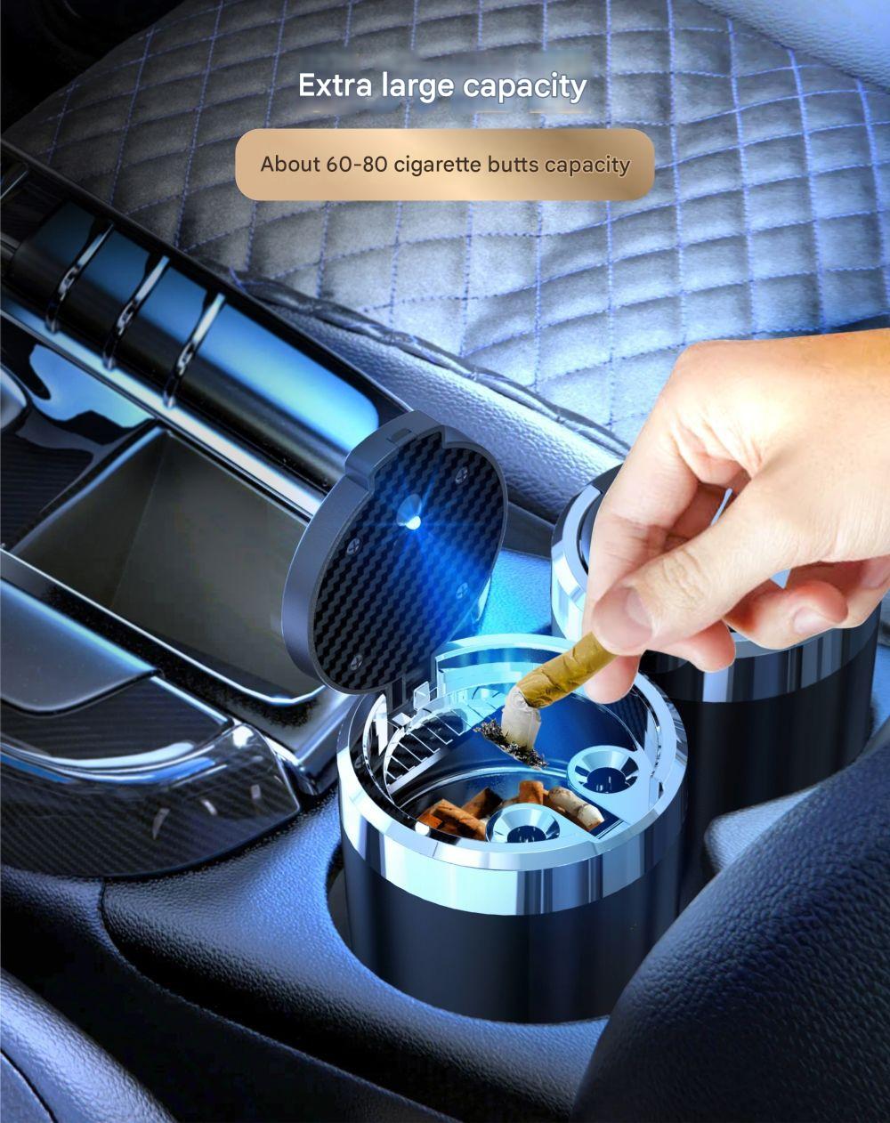Portable car ashtray for easy cleaning