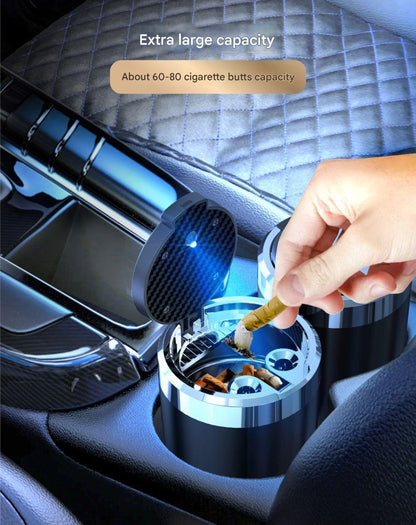Portable car ashtray for easy cleaning