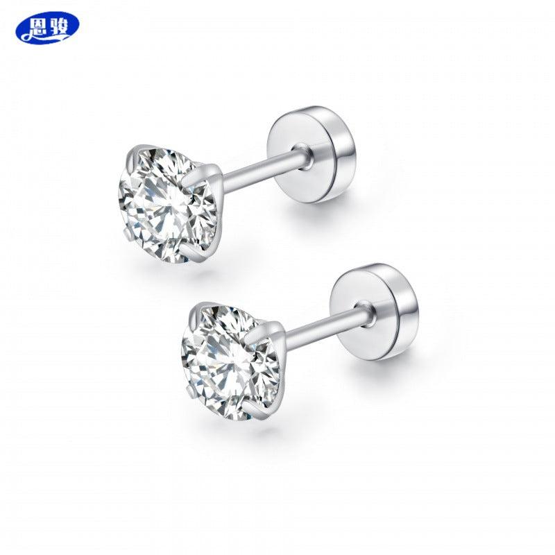 Stainless Steel Geometric Earrings Set Image 7