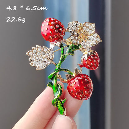 Alloy fruit pin for decoration