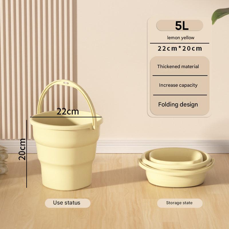 Durable camping bucket close-up