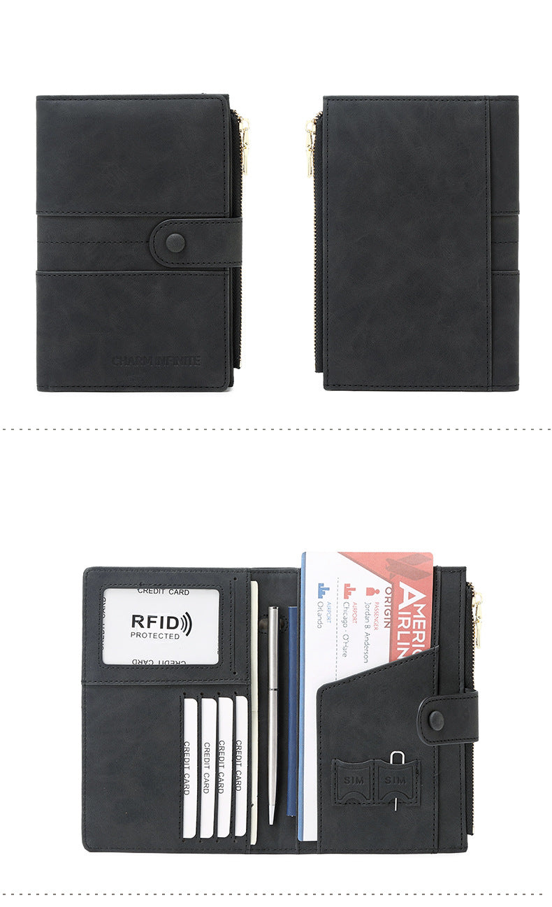 RFID passport holder in orange
