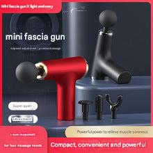 Image of various attachment heads for the massage gun