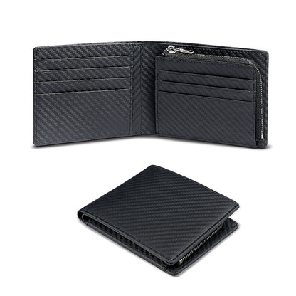 Men's RFID blocking wallet in black