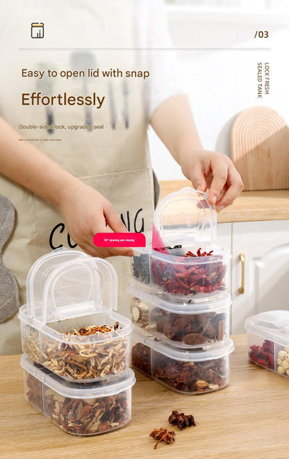 Airtight spice storage container with modern design