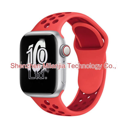 Dual Color Silicone Sport Band for Apple Watch Series 6, 7, 8, SE and Ultra - Comfortable & Durable