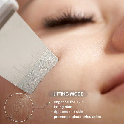 LCD skin scrubber facial cleansing device