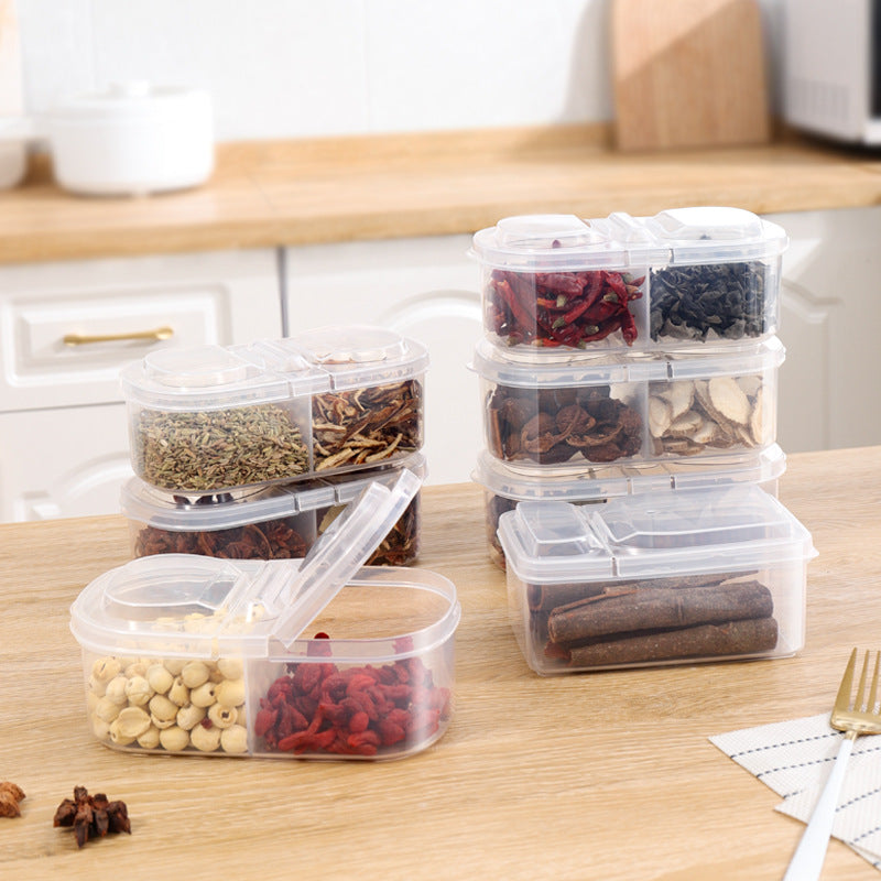 Multi-compartment spice container for easy access