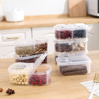 Multi-compartment spice container for easy access