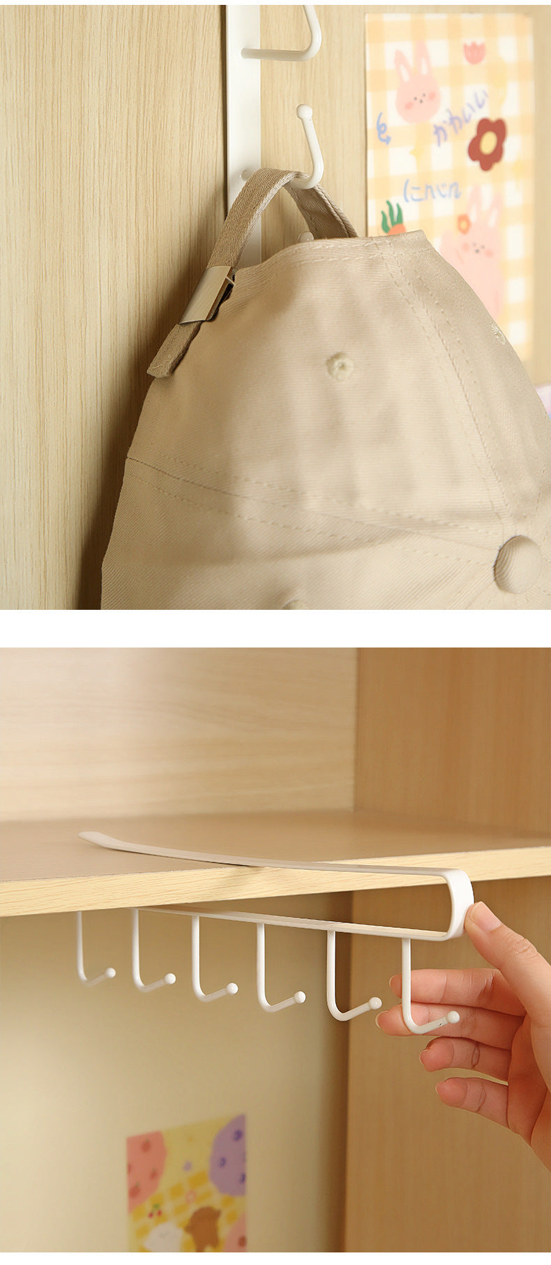 Stylish black wall coat hanger