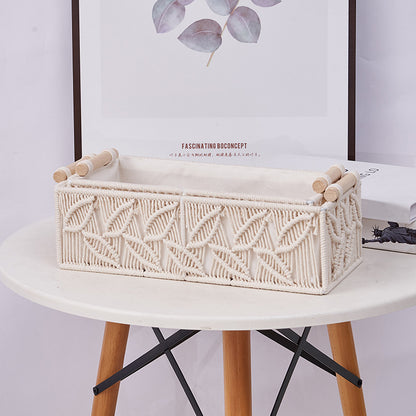 Decorative cotton rope basket for storage image 10