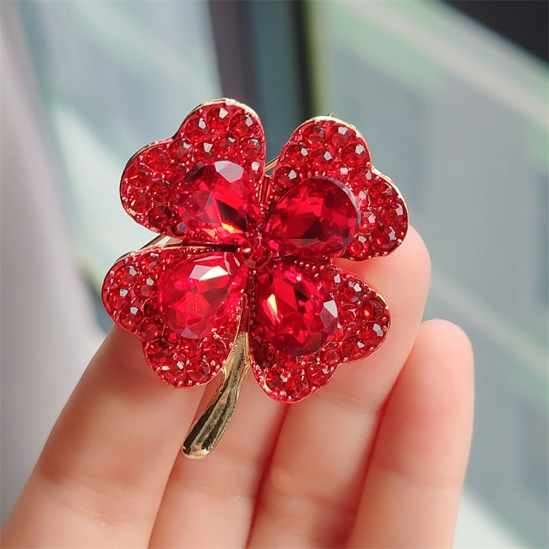 Close-up of Cat Eye Gem Brooch - Image 5
