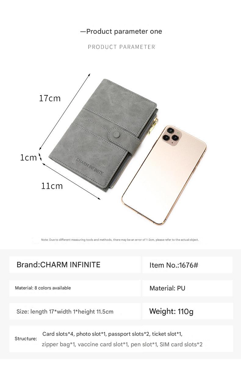 RFID passport holder in orange