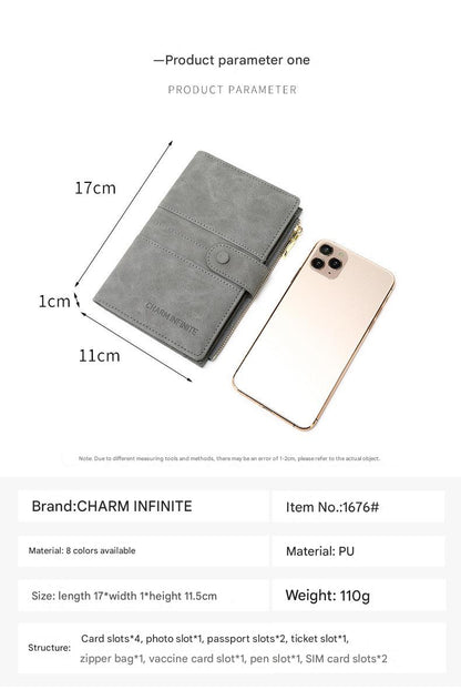 RFID passport holder in orange