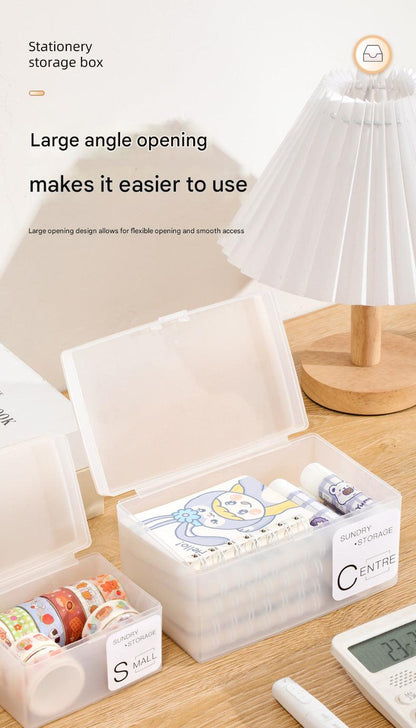 Lightweight plastic storage container for portable use
