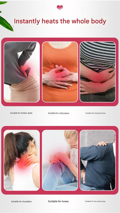 Comfortable self-heating pads