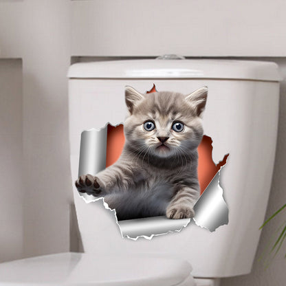 Cute puppy toilet decoration image 2