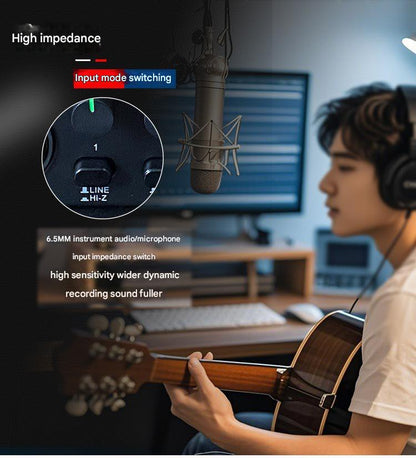 External sound card for live recording
