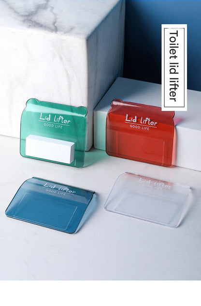 Toilet Lid Lifter in Transparent Red