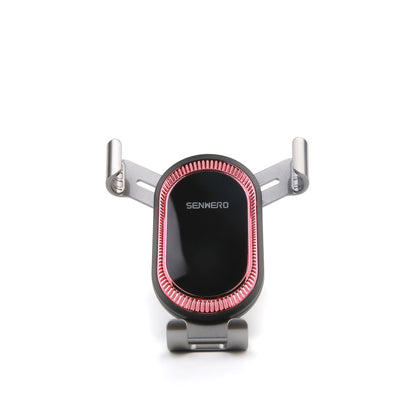 Universal car phone mount installed in car air vent