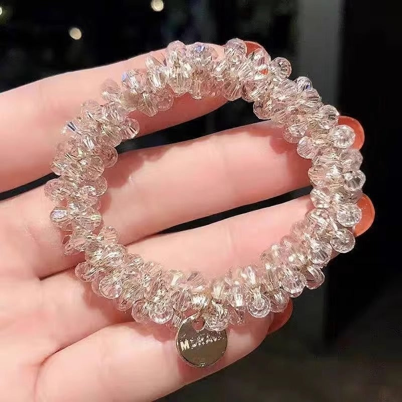 Chic Korean Pearl Hair Tie Bracelet Image 5