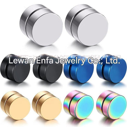 Titanium Steel Cross Zirconia Earring Image 6