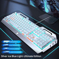 Wired Silver White - [Ice Blue Light Green Axis - Multifunctional Knob]