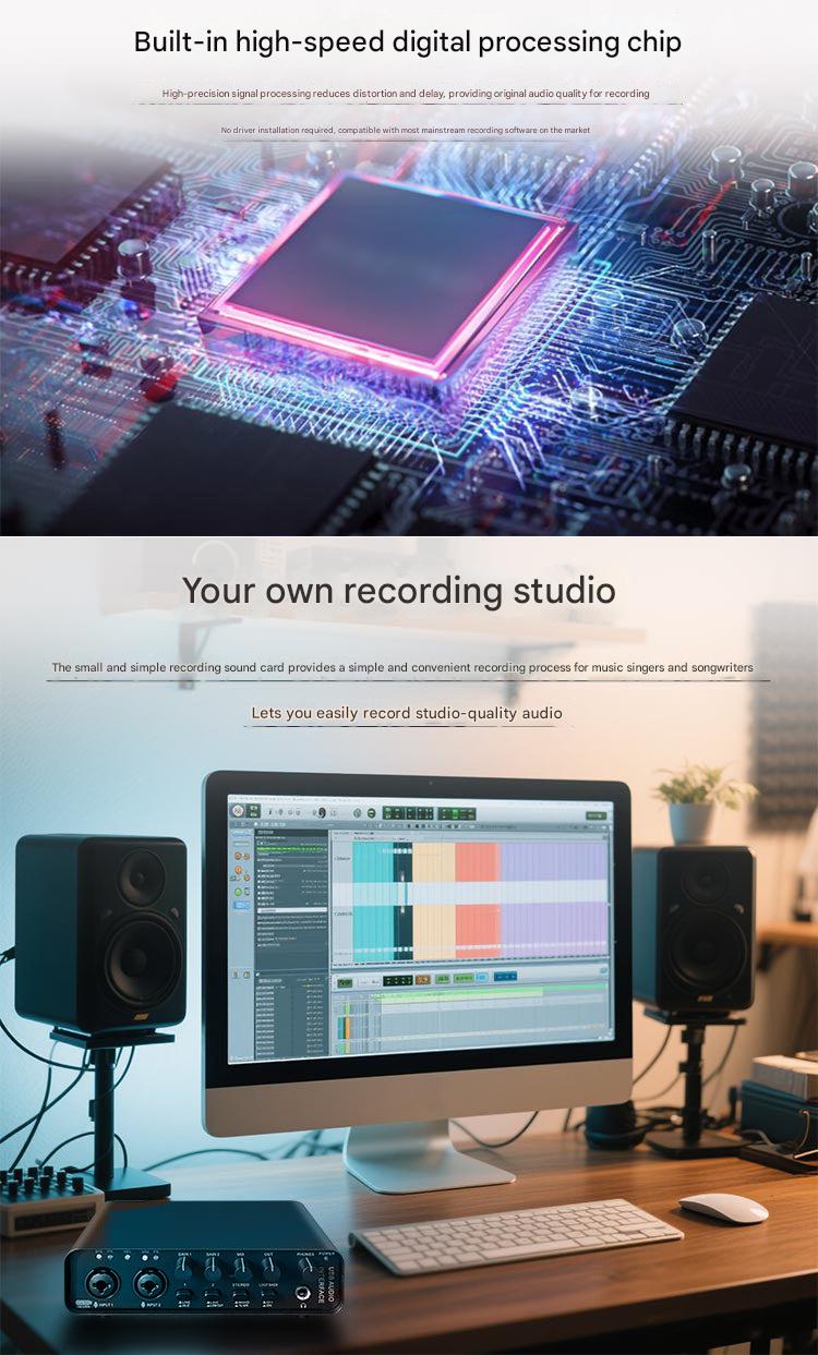 Professional audio interface for musicians