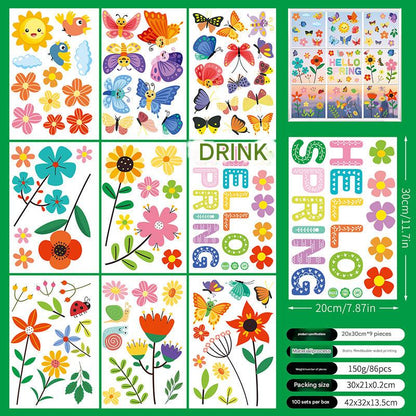 Spring Floral Window Sticker Image 9