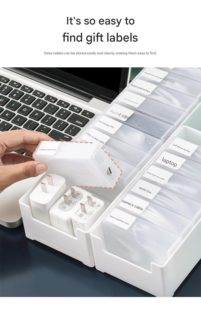 Small box for charging cables and USB drives