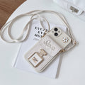 Straight Edge Imitation Liquid-Perfume Bottle Holder Wallet-Apricot