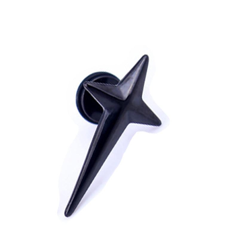Stylish unisex titanium earrings in various colors