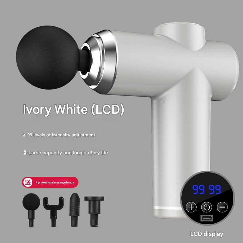 Image of the massage gun in a stylish carrying case