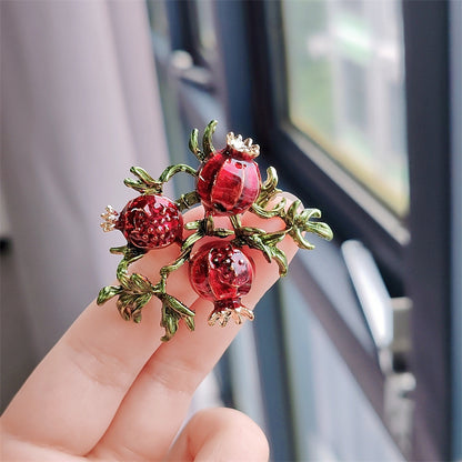 Vintage fruit brooch cherry design