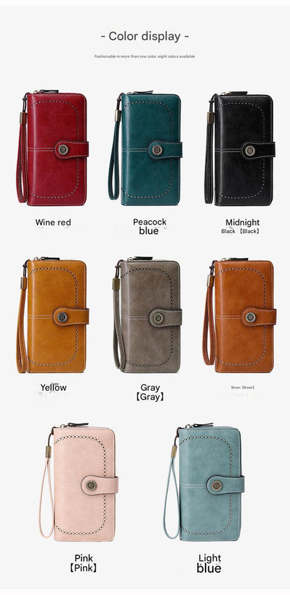 fashionable women's wallet in brown